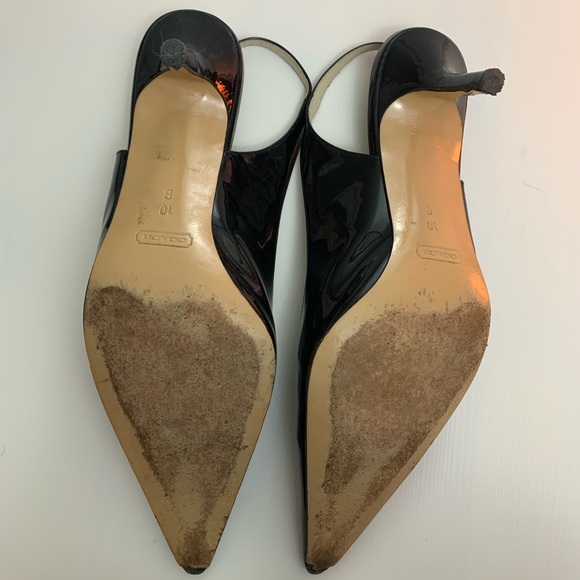 Coach Black Alena Slingback Pointed Toe Pumps | 10 - Picture 6 of 6